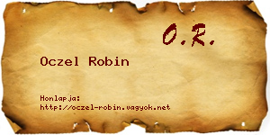 Oczel Robin névjegykártya